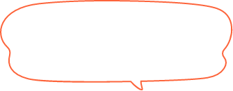 オレンジ色の吹き出し